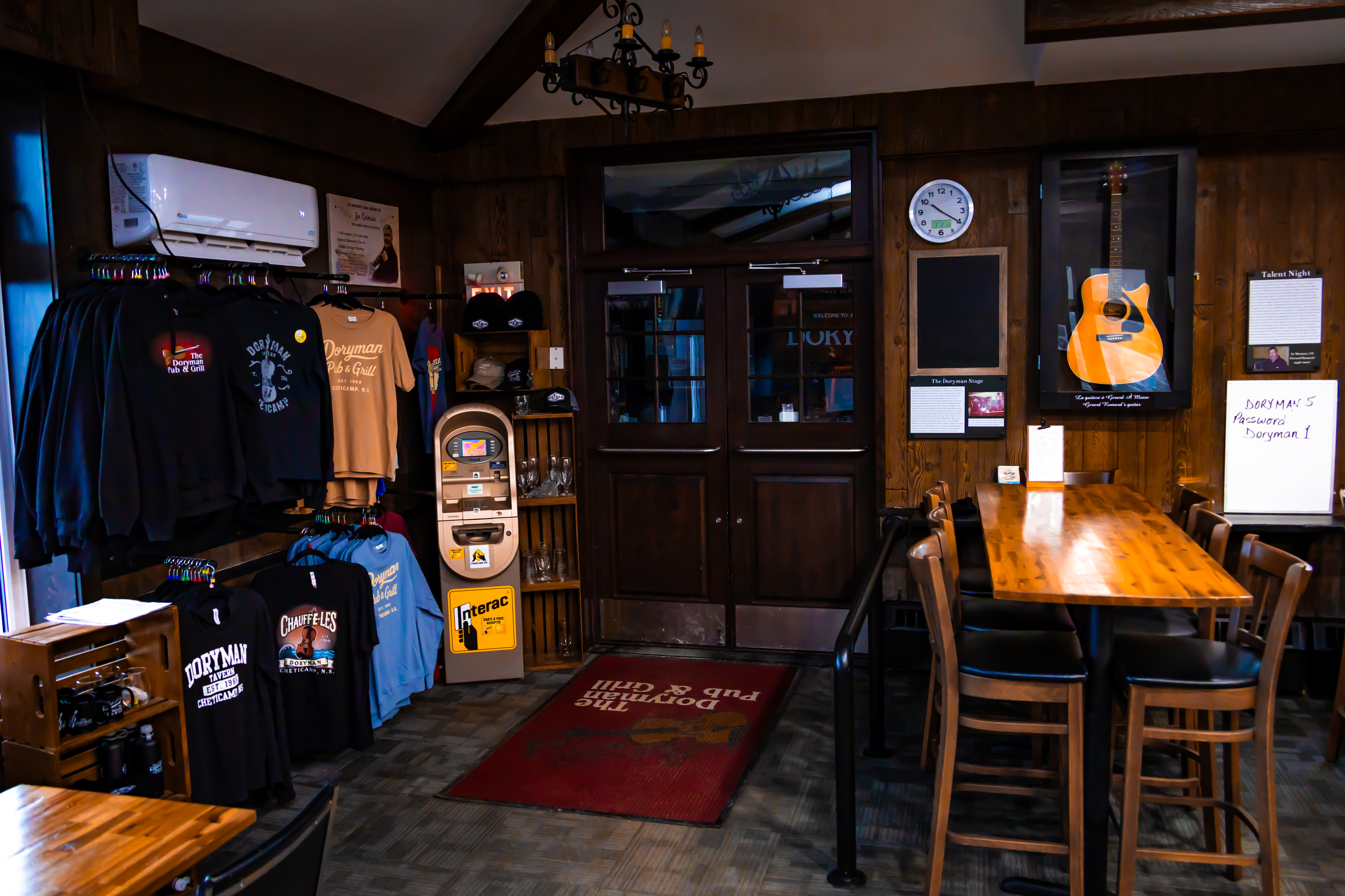 Visit our Merchandise Area located near the Entrance of the Pub!